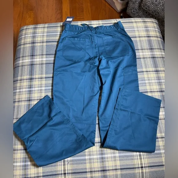 Cherokee Men’s Drawstring Cargo Pants Caribbean Blue - Picture 4 of 11